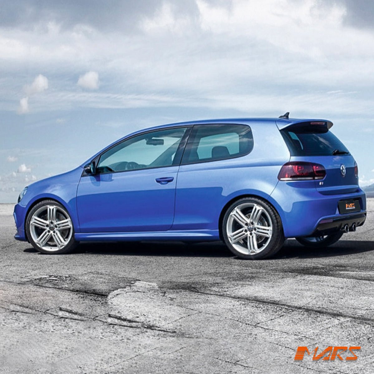R20 Style Rear Bumper Bar Bodykit with Twin Exhaust Outlet for VolksWagen VW Golf VI MK - 6 2009 - 2013 - Mars Performance