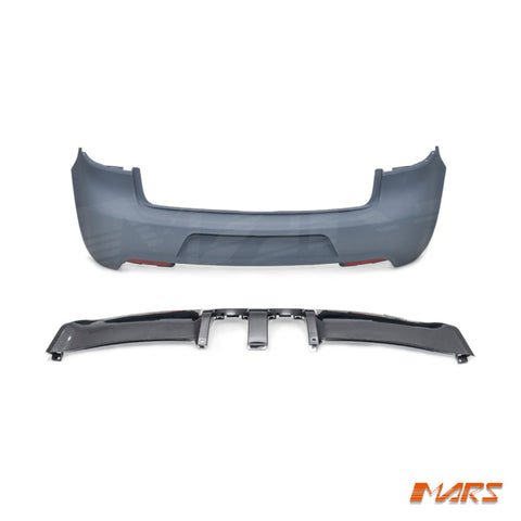 R20 Style Rear Bumper Bar Bodykit with Twin Exhaust Outlet for VolksWagen VW Golf VI MK - 6 2009 - 2013 - Mars Performance