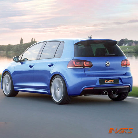 R20 Style Rear Bumper Bar Bodykit with Twin Exhaust Outlet for VolksWagen VW Golf VI MK - 6 2009 - 2013 - Mars Performance