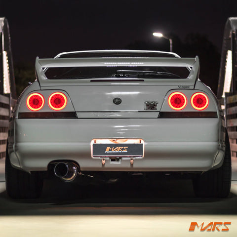 R35 GTR Style Clear Red LED Tail Lights for Nissan R33 Skyline Coupe GTS - T GT - R GT - T RB250DET - Mars Performance