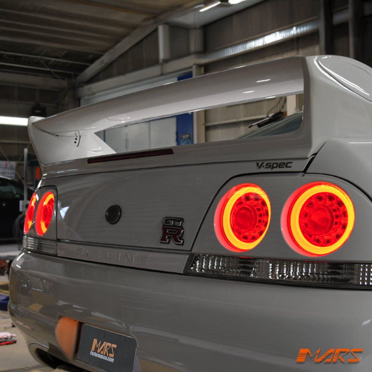 R35 GTR Style Clear Red LED Tail Lights for Nissan R33 Skyline Coupe GTS - T GT - R GT - T RB250DET - Mars Performance