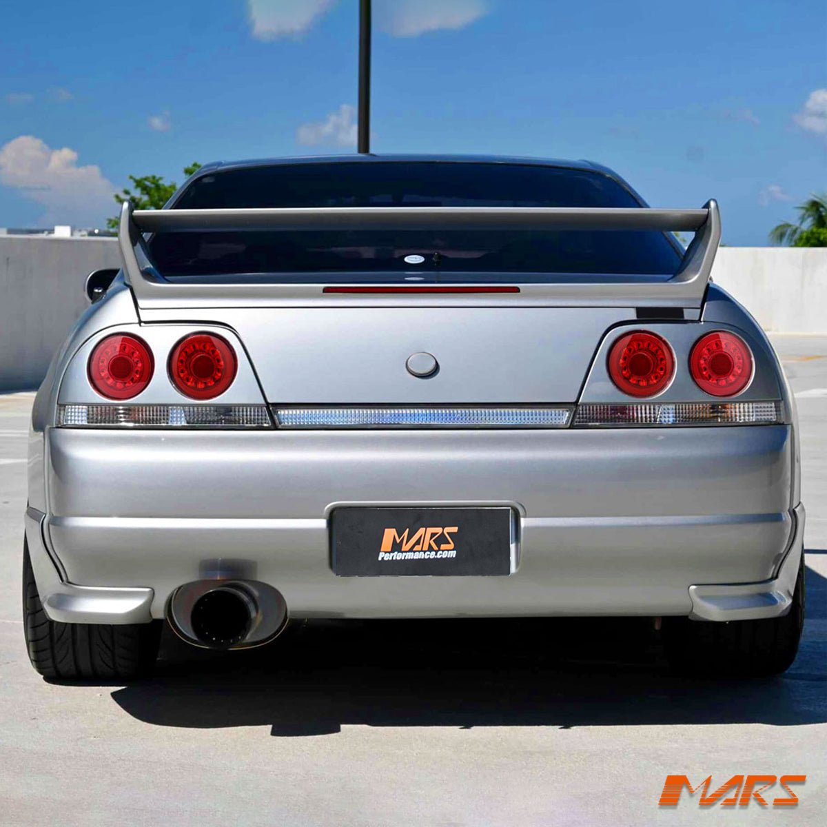 R35 GTR Style Clear Red LED Tail Lights for Nissan R33 Skyline Coupe GTS - T GT - R GT - T RB250DET - Mars Performance