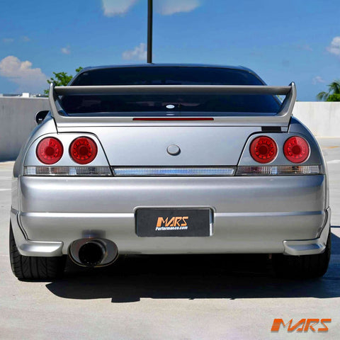 R35 GTR Style Clear Red LED Tail Lights for Nissan R33 Skyline Coupe GTS - T GT - R GT - T RB250DET - Mars Performance