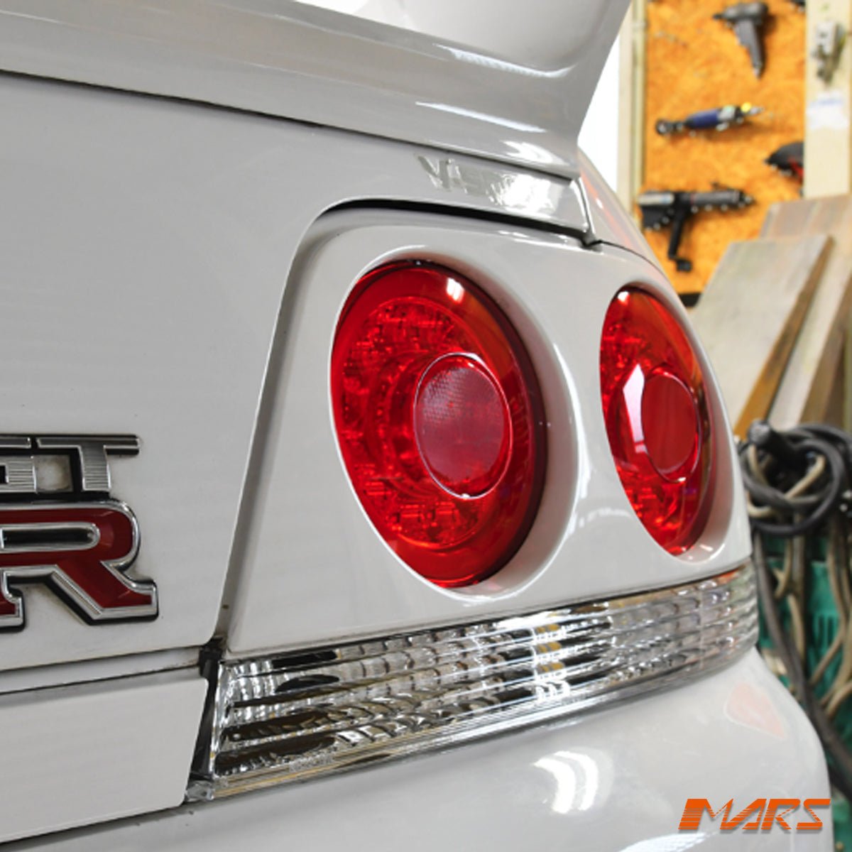 R35 GTR Style Clear Red LED Tail Lights for Nissan R33 Skyline Coupe GTS - T GT - R GT - T RB250DET - Mars Performance