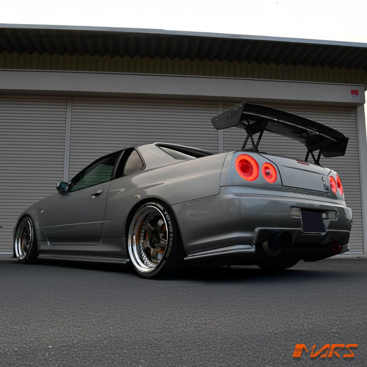 R35 GTR Style LED 3D Stripe Tail Lights for Nissan R34 Skyline Coupe GTS - T GT - R GT - T RB25DET - Mars Performance