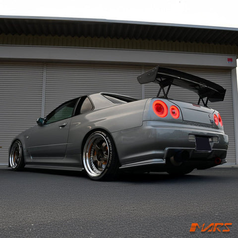 R35 GTR Style LED 3D Stripe Tail Lights for Nissan R34 Skyline Coupe GTS - T GT - R GT - T RB25DET - Mars Performance