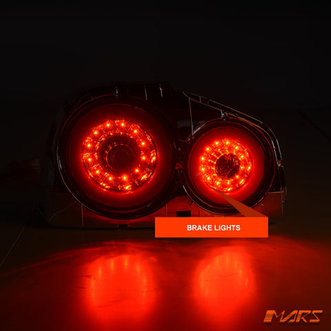 R35 GTR Style LED 3D Stripe Tail Lights for Nissan R34 Skyline Coupe GTS - T GT - R GT - T RB25DET - Mars Performance