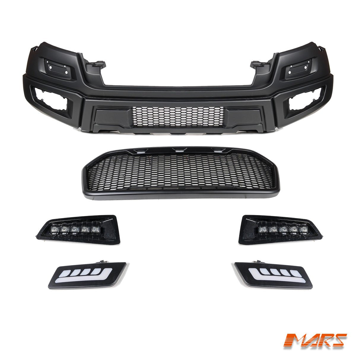 Raptor Style Front Bumper Bar Bodykit with Grille for Ford Ranger PX MK2 MK3 2015 - 2021 - Mars Performance