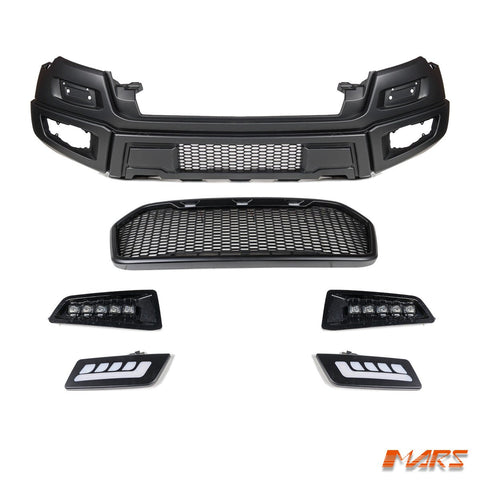 Raptor Style Front Bumper Bar Bodykit with Grille for Ford Ranger PX MK2 MK3 2015 - 2021 - Mars Performance