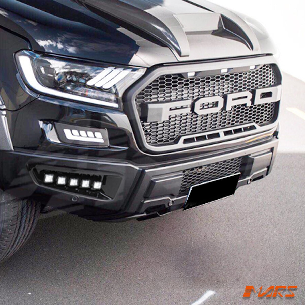 Raptor Style Front Bumper Bar Bodykit with Grille for Ford Ranger PX MK2 MK3 2015 - 2021 - Mars Performance