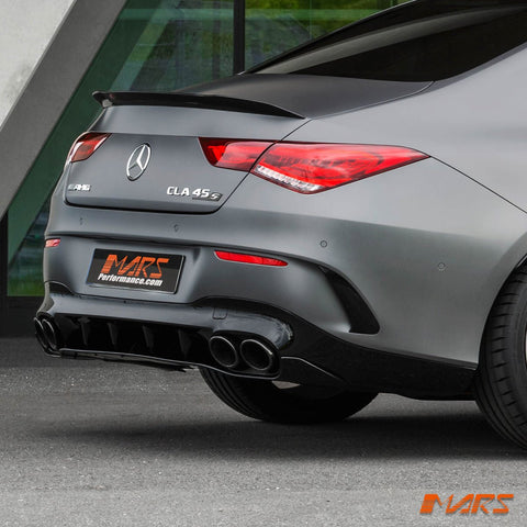 Rear Bumper Bar Side Blade Vent Canards Aero Bodykits for Mercedes - Benz CLA - Class C118 & CLA35 CLA45 AMG 2018 - 2025 - Mars Performance