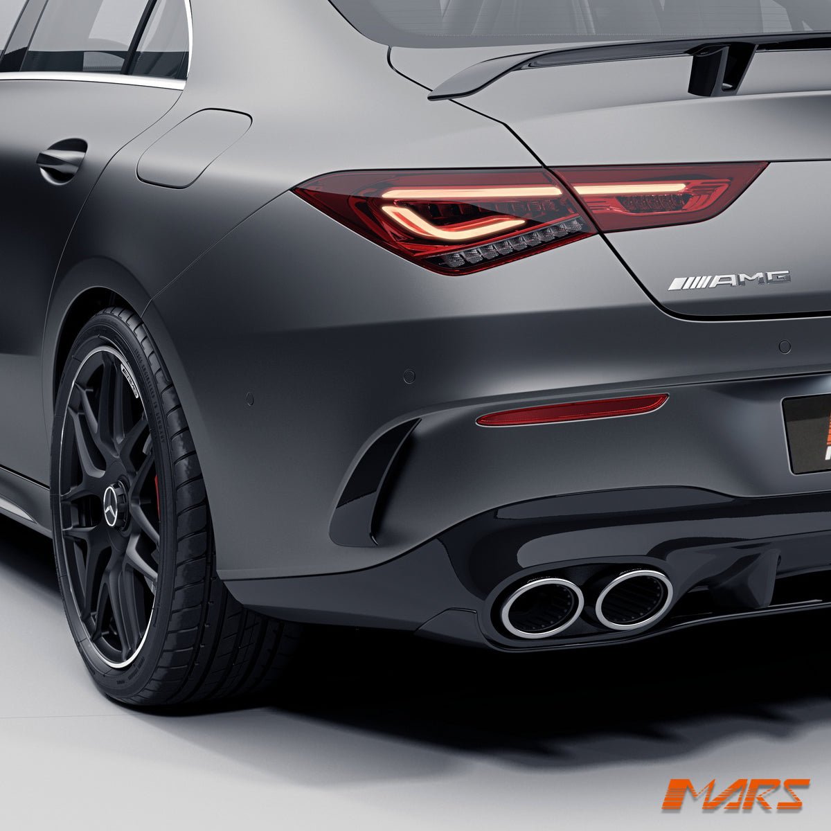 Rear Bumper Bar Side Blade Vent Canards Aero Bodykits for Mercedes - Benz CLA - Class C118 & CLA35 CLA45 AMG 2018 - 2025 - Mars Performance