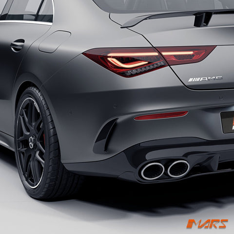 Rear Bumper Bar Side Blade Vent Canards Aero Bodykits for Mercedes - Benz CLA - Class C118 & CLA35 CLA45 AMG 2018 - 2025 - Mars Performance