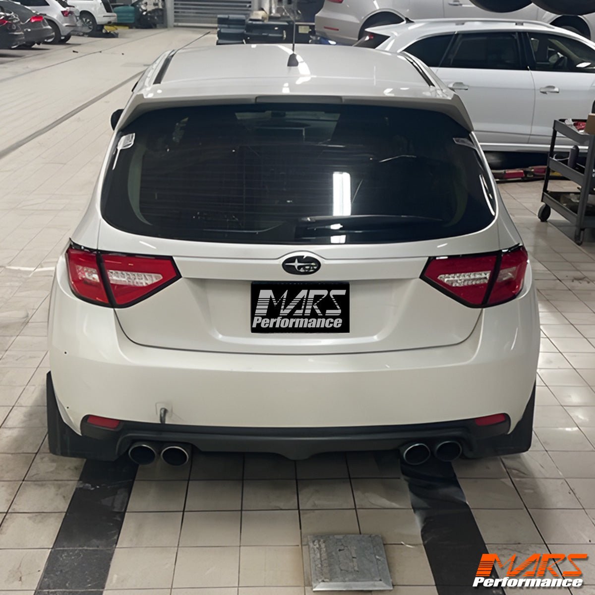 Red Clear Full LED 3D Stripe Bar Tail lights with Sequential Indicators for Subaru Impreza Hatch Back 2007 - 2013 including WRX & STI - Mars Performance