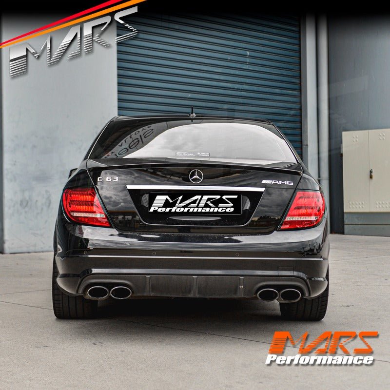 Red Clear Full LED Tail Lights with Sequential Indicators for Mercedes - Benz C - Class W204 & C63 AMG 2007 - 2011 - Mars Performance