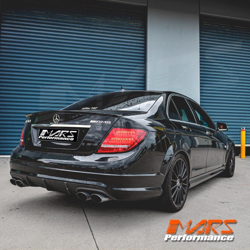 Red Clear Full LED Tail Lights with Sequential Indicators for Mercedes - Benz C - Class W204 & C63 AMG 2007 - 2011 - Mars Performance