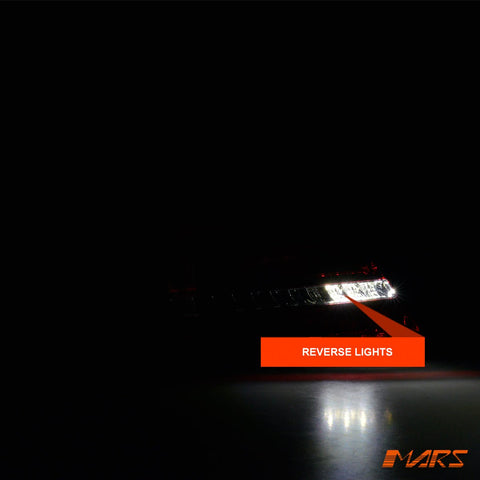 Red Clear Full LED Tail Lights with Sequential Indicators for Mercedes - Benz C - Class W204 & C63 AMG 2007 - 2011 - Mars Performance