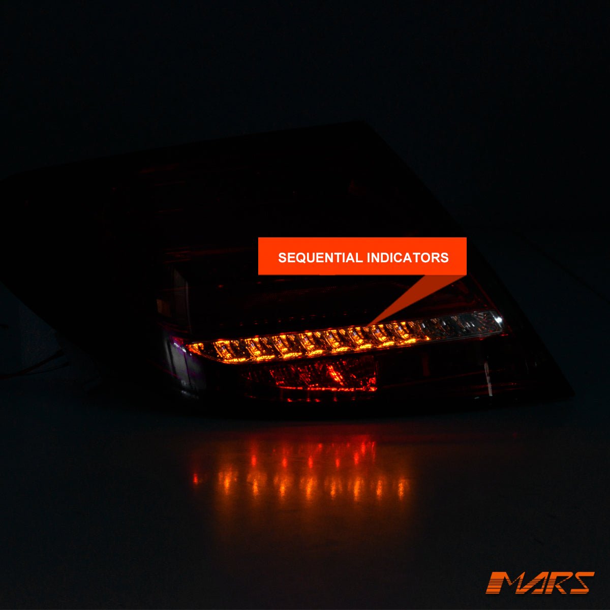 Red Clear Full LED Tail Lights with Sequential Indicators for Mercedes - Benz C - Class W204 & C63 AMG 2007 - 2011 - Mars Performance