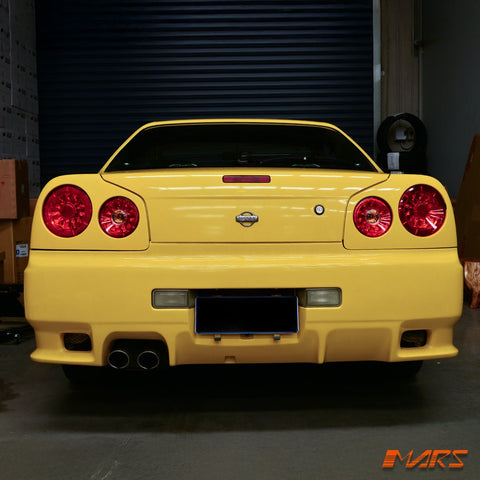 Red Clear LED Tail Lights for Nissan R34 Skyline Coupe GTS - T GT - R GT - T RB25DET - Mars Performance