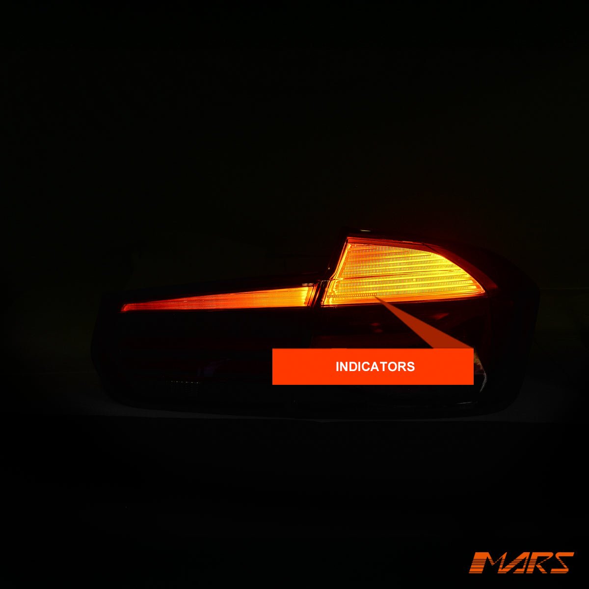 Red LCI Style Full LED Tail Lights for BMW 3 Series F30 Sedan & F80 M3 2012 - 2018 - Mars Performance