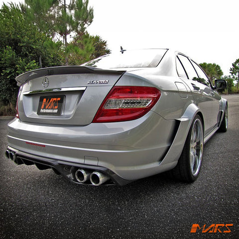 Renntech C74 Style Carbon Fibre Rear Trunk Lip Spoiler for Mercedes - Benz C - Class W204 Sedan & AMG C63 2007 - 2014 - Mars Performance