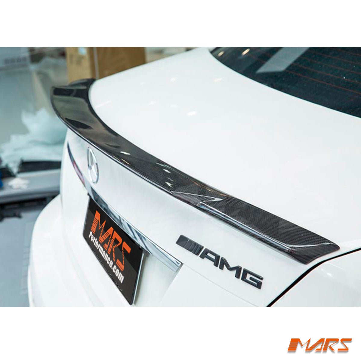 Renntech C74 Style Carbon Fibre Rear Trunk Lip Spoiler for Mercedes - Benz C - Class W204 Sedan & AMG C63 2007 - 2014 - Mars Performance