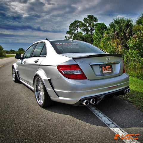 Renntech C74 Style Carbon Fibre Rear Trunk Lip Spoiler for Mercedes - Benz C - Class W204 Sedan & AMG C63 2007 - 2014 - Mars Performance