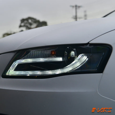 (Replace Stock Halogen model) Real DRL Dual Beam Projector Head Lights for AUDI A4 S4 B8 2009 - 2012 - Mars Performance