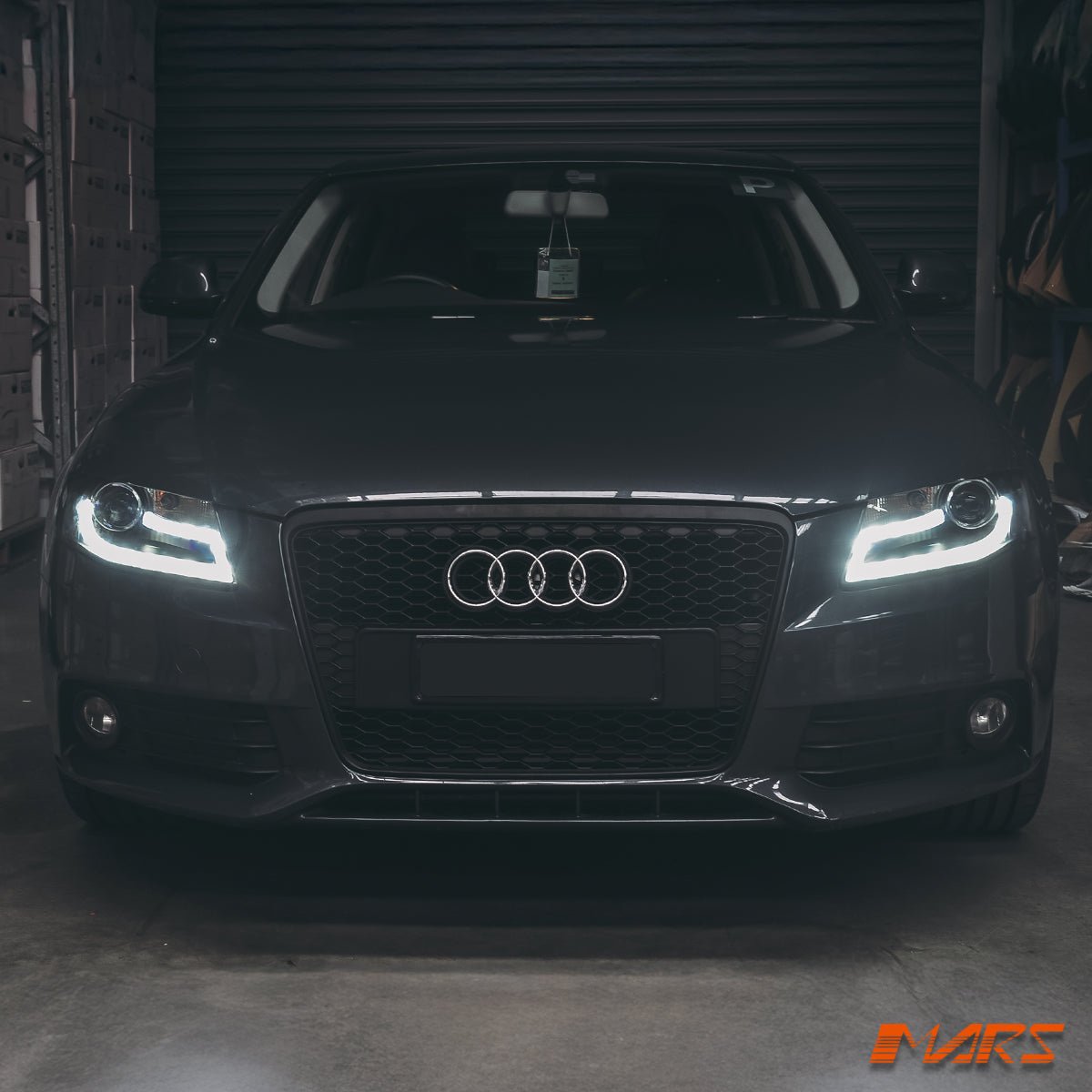 (Replace Stock Halogen model) Real DRL Dual Beam Projector Head Lights for AUDI A4 S4 B8 2009 - 2012 - Mars Performance