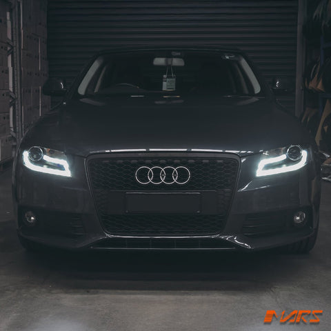 (Replace Stock Halogen model) Real DRL Dual Beam Projector Head Lights for AUDI A4 S4 B8 2009 - 2012 - Mars Performance