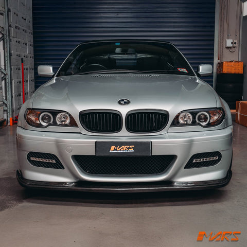 (Replace Stock HID Xenon model) CCFL Angel - Eyes Projector Head Lights for BMW 3 - Series E46 LCI Coupe & Convertible 2003 - 2005 - Mars Performance