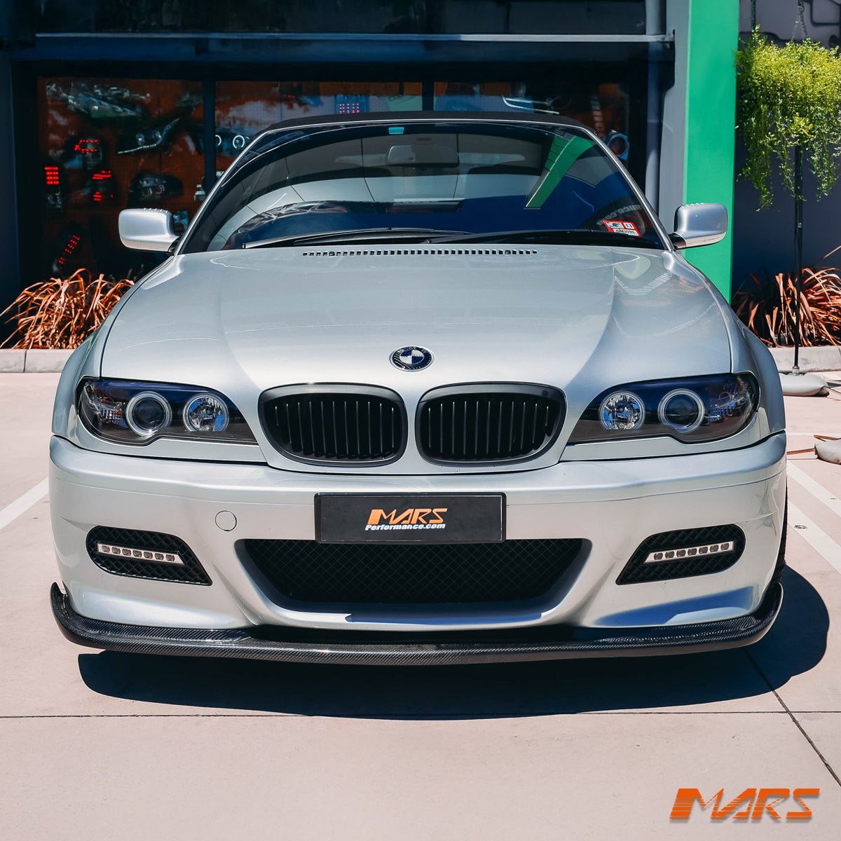 (Replace Stock HID Xenon model) CCFL Angel - Eyes Projector Head Lights for BMW 3 - Series E46 LCI Coupe & Convertible 2003 - 2005 - Mars Performance