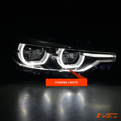 (Replace Stock HID/ Xenon model) M3 Style Full LED & DRL Head Lights for BMW 3 Series F30 F31 2012 - 2015 Pre LCI - Mars Performance