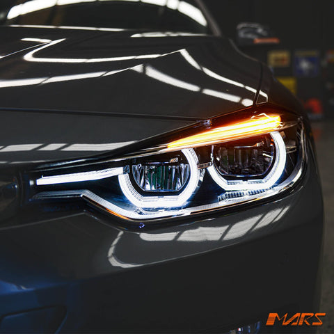 (Replace Stock HID/ Xenon model) M3 Style Full LED & DRL Head Lights for BMW 3 Series F30 F31 2012 - 2015 Pre LCI - Mars Performance