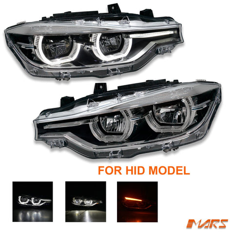 (Replace Stock HID/ Xenon model) M3 Style Full LED & DRL Head Lights for BMW 3 Series F30 F31 2012 - 2015 Pre LCI - Mars Performance