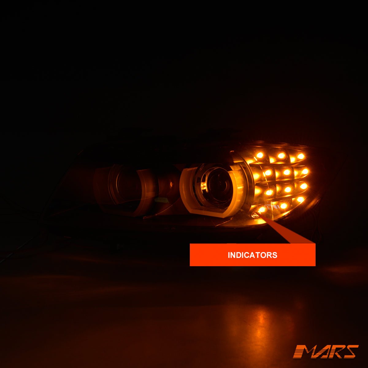 (Replace Stock HID/Xenon model) LED 3D Angel Eyes Halo Projector Head Lights for BMW 3 - Series E91 E90 LCI 2009 - 2012 - Mars Performance