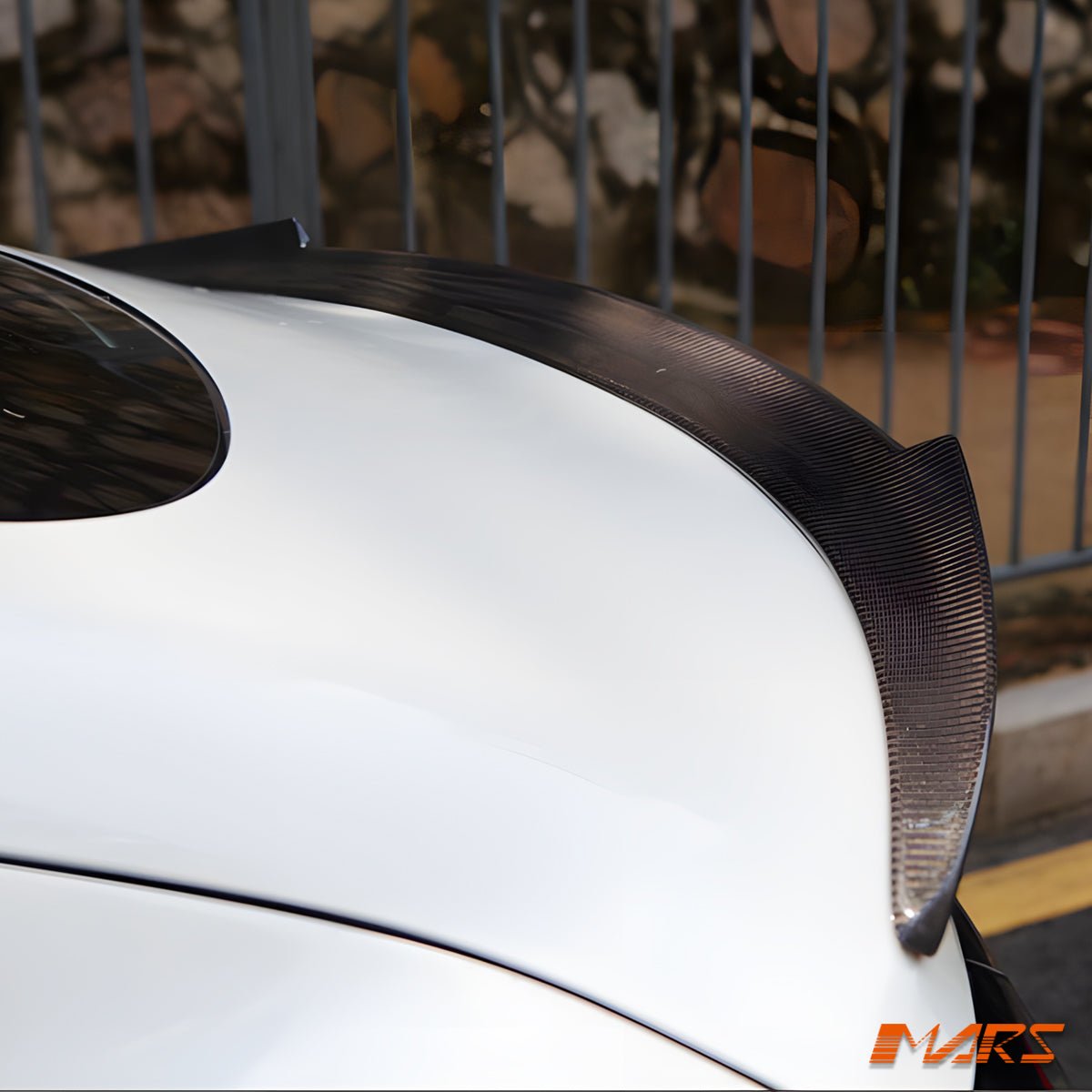 Revozport Style Carbon Fibre Rear trunk boot lip Spoiler Wing Bodykit for Tesla Model 3 2019 - 2023 - Mars Performance