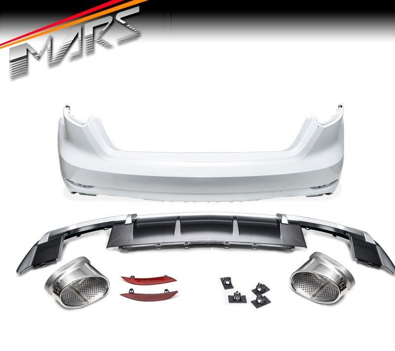 RS3 Style Rear Bumper Bar Bodykit with Diffuser & Exhaust Tips for AUDI A3 S3 8V Hatch 2017 - 2020 - Mars Performance