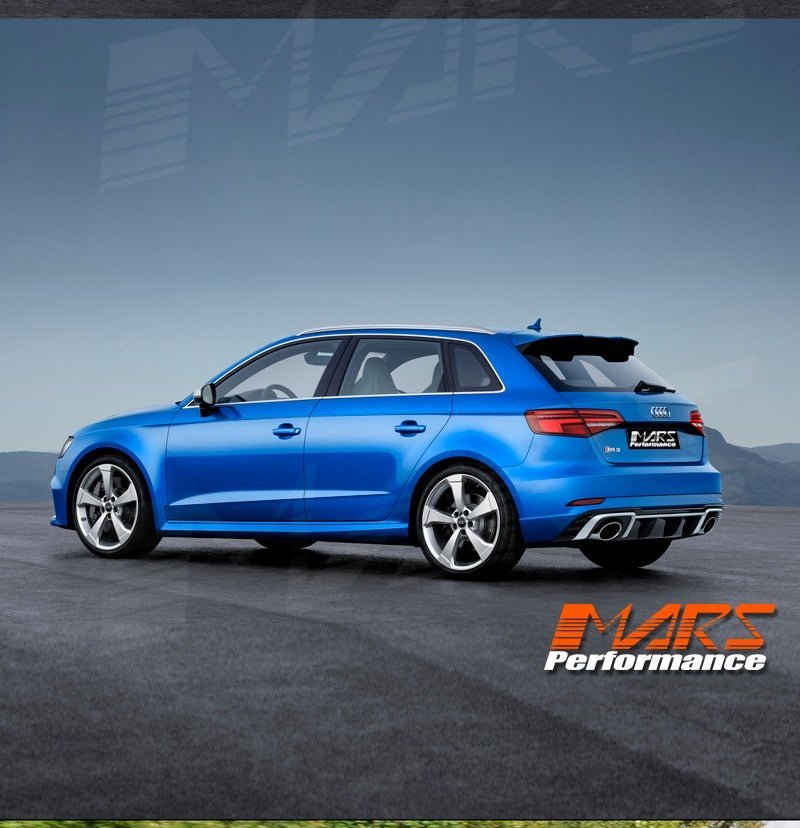 RS3 Style Rear Bumper Bar Bodykit with Diffuser & Exhaust Tips for AUDI A3 S3 8V Hatch 2017 - 2020 - Mars Performance