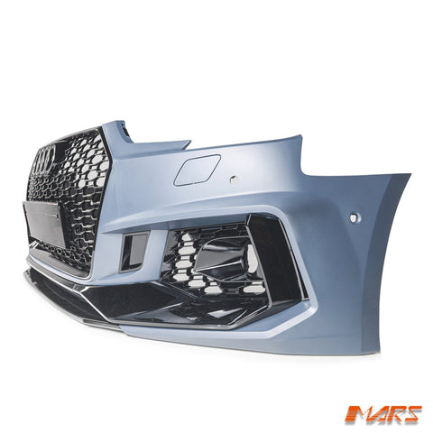 RS4 Style Front Bumper Bar Bodykit & Gloss Black Grille Grill for AUDI A4 S4 B9 2016 - 2019 - Mars Performance