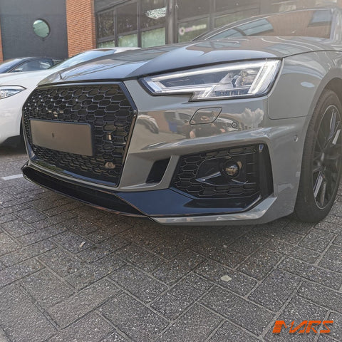 RS4 Style Front Bumper Bar Bodykit & Gloss Black Grille Grill for AUDI A4 S4 B9 2016 - 2019 - Mars Performance