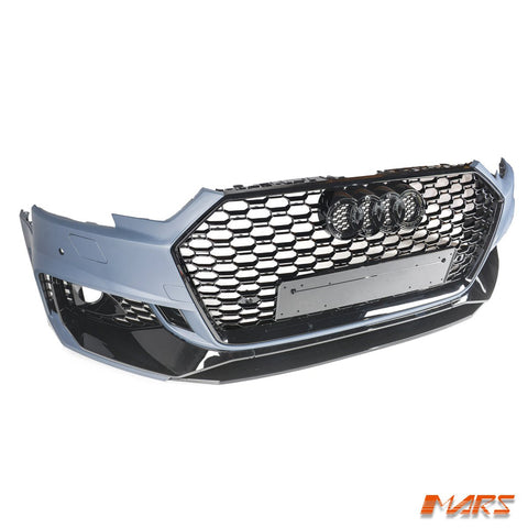 RS4 Style Front Bumper Bar Bodykit & Gloss Black Grille Grill for AUDI A4 S4 B9 2016 - 2019 - Mars Performance