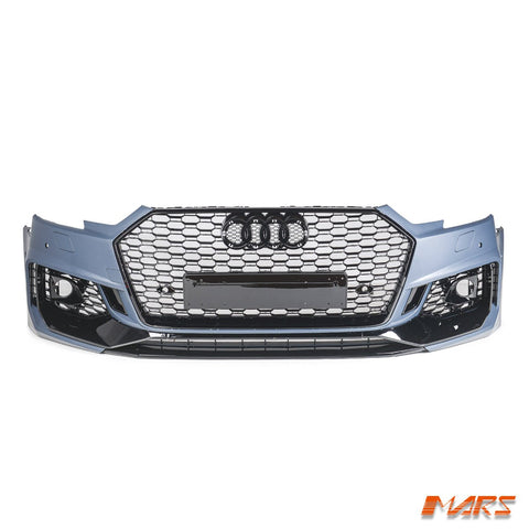 RS4 Style Front Bumper Bar Bodykit & Gloss Black Grille Grill for AUDI A4 S4 B9 2016 - 2019 - Mars Performance