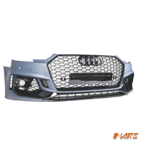 RS4 Style Front Bumper Bar Bodykit & Gloss Black Grille Grill for AUDI A4 S4 B9 2016 - 2019 - Mars Performance