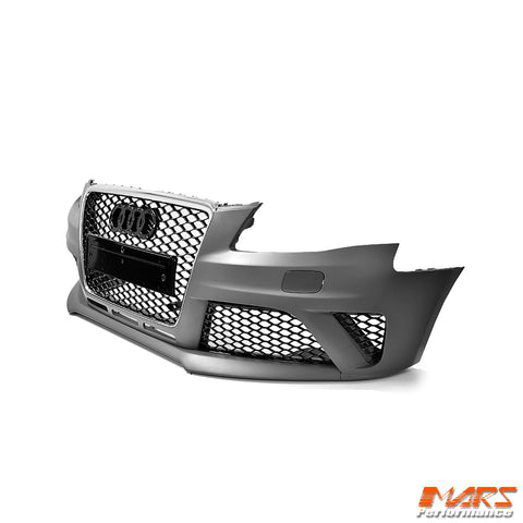 RS4 Style Front Bumper Bar Bodykit & Grille Grill for AUDI A4 S4 B8 2009 - 2011 Sedan & Avant - Mars Performance