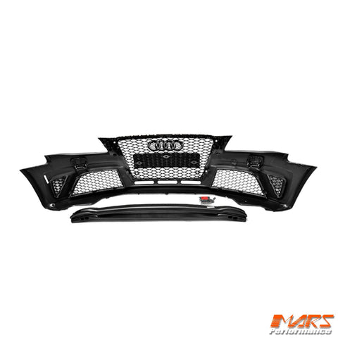 RS4 Style Front Bumper Bar Bodykit & Grille Grill for AUDI A4 S4 B8 2009 - 2011 Sedan & Avant - Mars Performance
