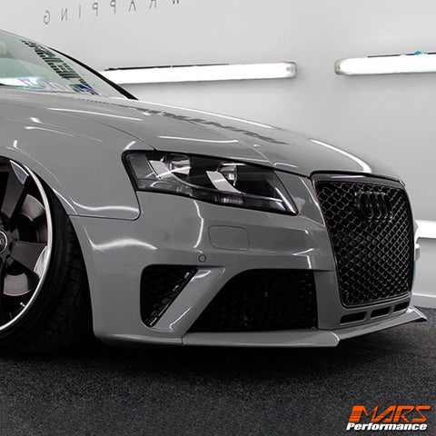 RS4 Style Front Bumper Bar Bodykit & Grille Grill for AUDI A4 S4 B8 2009 - 2011 Sedan & Avant - Mars Performance