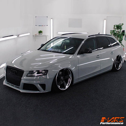 RS4 Style Front Bumper Bar Bodykit & Grille Grill for AUDI A4 S4 B8 2009 - 2011 Sedan & Avant - Mars Performance