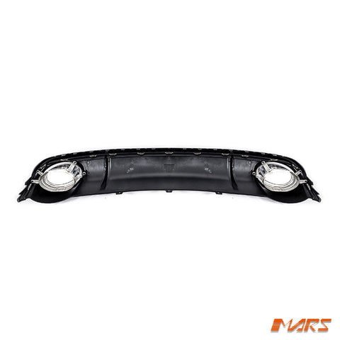 RS4 Style Rear Bumper bar Diffuser Bodykit with Exhaust Tips for AUDI A4 B8 2012 - 2015 Sedan - Mars Performance