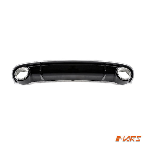 RS4 Style Rear Bumper bar Diffuser Bodykit with Exhaust Tips for AUDI A4 B8 2012 - 2015 Sedan - Mars Performance